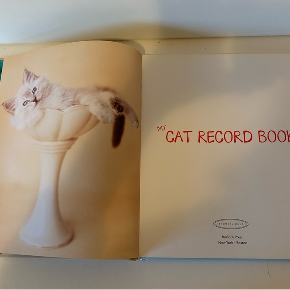 My cat record book hardcover keepsake journal by photographer Rachel hale - Picture 10 of 11